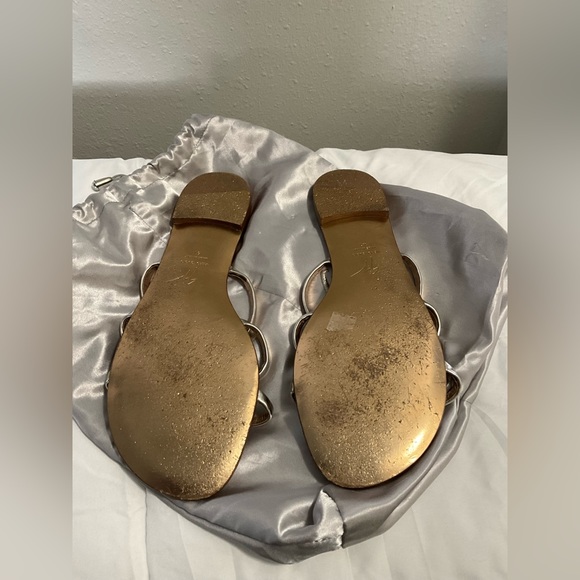 Giuseppe Zanotti Lips Three-Band Flat Slide Sandal size 9. - Picture 11 of 12